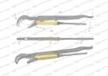 Szczypce nastawne szwedzkie do rur szczęki typ 45° o rozstawie max 103mm długość 652mm Waryński-80058