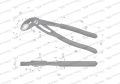 Szczypce do rur szybkonastawne 180mm. zakres szczęk 42 mm Waryński-72319