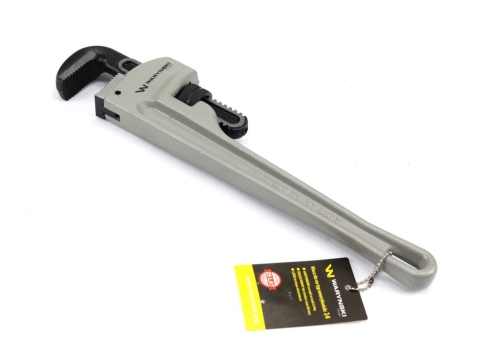 Klucz do rur typ amerykański   14" uchwyt aluminium wzmocniony szczęki CrMo max średnica Waryński-79678