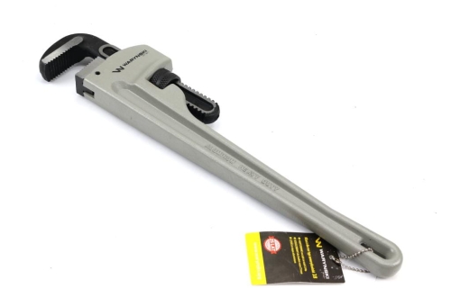 Klucz do rur typ amerykański  18" uchwyt aluminium wzmocniony szczęki CrMo max średnica Waryński-79681