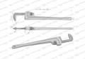 Klucz do rur typ amerykański   36" uchwyt aluminium wzmocniony szczęki CrMo max średnica Waryński-79689