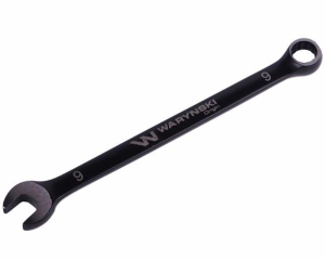 Klucz płasko-oczkowy 9 mm. CrV standard ASME B107-2010 Waryński