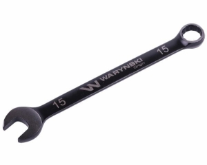 Klucz płasko-oczkowy 15 mm. CrV  standard ASME B107-2010 Waryński