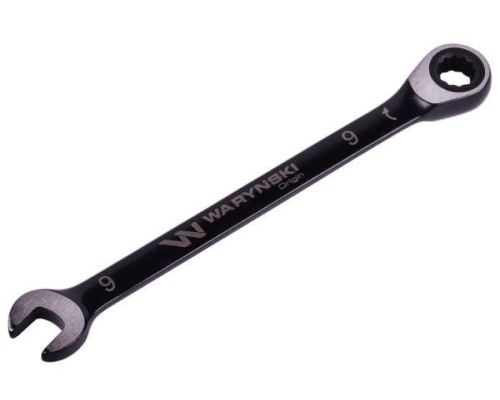 Klucz płasko-oczkowy 9 mm z grzechotką 72 zęby standard ASME B107-2010 Waryński-70016