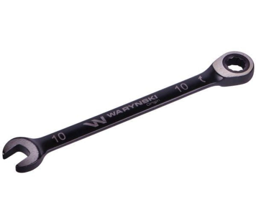Klucz płasko-oczkowy 10 mm z grzechotką 72 zęby standard ASME B107-2010 Waryński-70018