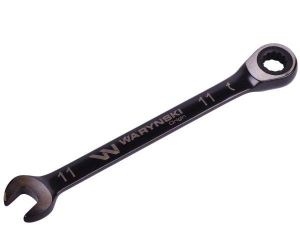 Klucz płasko-oczkowy 11 mm z grzechotką 72 zęby standard ASME B107-2010 Waryński