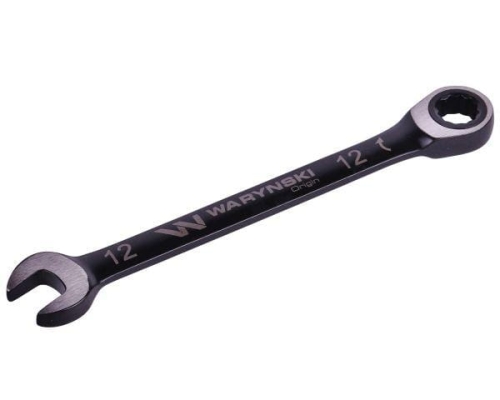Klucz płasko-oczkowy 12 mm z grzechotką 72 zęby standard ASME B107-2010 Waryński-70022