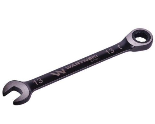 Klucz płasko-oczkowy 13 mm z grzechotką 72 zęby standard ASME B107-2010 Waryński-70024