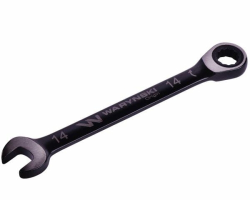 Klucz płasko-oczkowy 14 mm z grzechotką 72 zęby standard ASME B107-2010 Waryński-70026