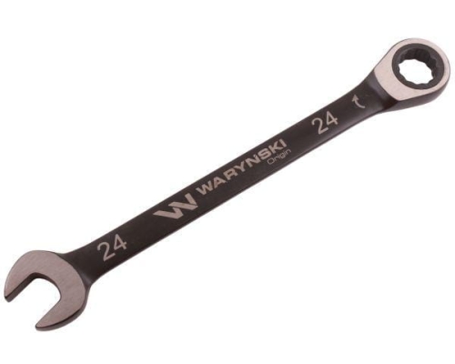 Klucz płasko-oczkowy 24 mm z grzechotką 72 zęby standard ASME B107-2010 Waryński-70047