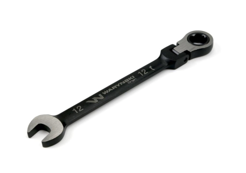 Klucz płasko-oczkowy 12 mm z grzechotką 72 zęby i przegubem Waryński-78511