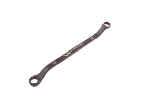Klucz oczkowy odsadzony 12 x 13 mm. CrV standard ASME B107.9 Waryński