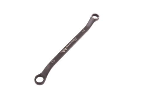 Klucz oczkowy odsadzony 14 x 15 mm. CrV standard ASME B107.9 Waryński-70351
