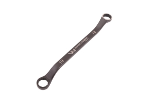 Klucz oczkowy odsadzony 18 x 19 mm. CrV standard ASME B107.9 Waryński