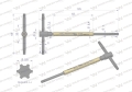 Klucz T ze spinnerem TORX T20 Waryński-71254