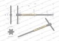 Klucz T ze spinnerem TORX T25 Waryński-71260