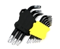 Zestaw kluczy TORX T10-T50 ze stali S2 9el w uchwycie Waryński-78494