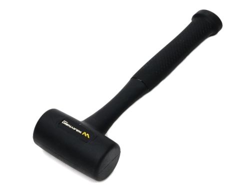 Młotek gumowy czarny bezodrzutowy 680 g trzonek z włókna szklanego Waryński-73724