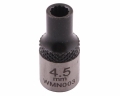 Nasadka dwunastokątna 1/4". 4.5 mm. CrV50BV30. DIN 3124. Waryński-69074