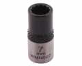 Nasadka dwunastokątna 1/4". 7 mm. CrV50BV30. DIN 3124. Waryński-69088