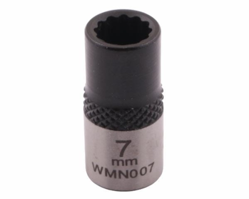 Nasadka dwunastokątna 1/4". 7 mm. CrV50BV30. DIN 3124. Waryński-69088