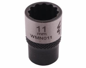 Nasadka dwunastokątna 1/4". 11 mm. CrV50BV30. DIN 3124. Waryński