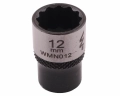 Nasadka dwunastokątna 1/4". 12 mm. CrV50BV30. DIN 3124. Waryński-69110