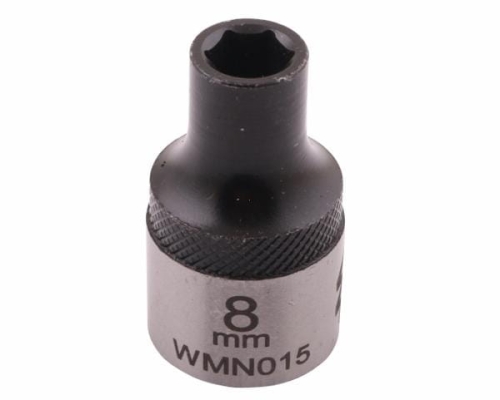 Nasadka sześciokątna 1/2". 8 mm. CrV50BV30. DIN 3124. Waryński-68783
