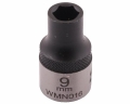 Nasadka sześciokątna 1/2". 9 mm. CrV50BV30. DIN 3124. Waryński-68789
