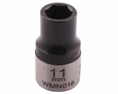 Nasadka sześciokątna 1/2". 11 mm. CrV50BV30. DIN 3124. Waryński-68794
