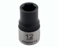 Nasadka sześciokątna 1/2". 12 mm. CrV50BV30. DIN 3124. Waryński-68798