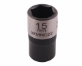 Nasadka sześciokątna 1/2". 15 mm. CrV50BV30. DIN 3124. Waryński-68814