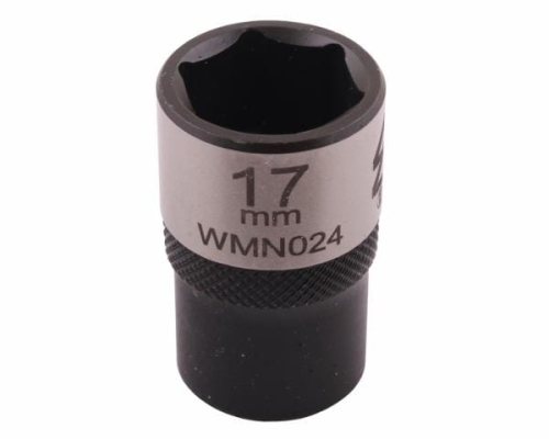 Nasadka sześciokątna 1/2". 17 mm. CrV50BV30. DIN 3124. Waryński-68820
