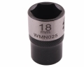 Nasadka sześciokątna 1/2". 18 mm. CrV50BV30. DIN 3124. Waryński-68826