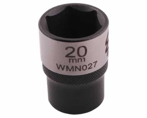 Nasadka sześciokątna 1/2". 20 mm. CrV50BV30. DIN 3124. Waryński-68831