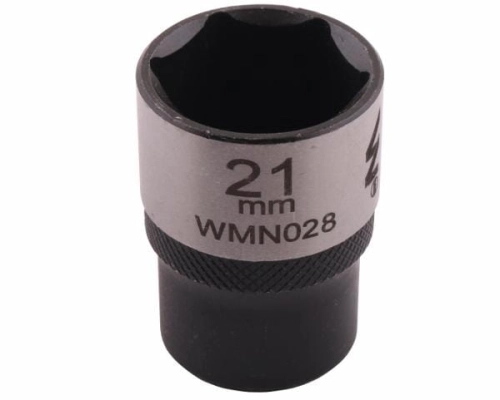Nasadka sześciokątna 1/2". 21 mm. CrV50BV30. DIN 3124. Waryński-68835