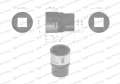 Nasadka sześciokątna 1/2". 21 mm. CrV50BV30. DIN 3124. Waryński-68837