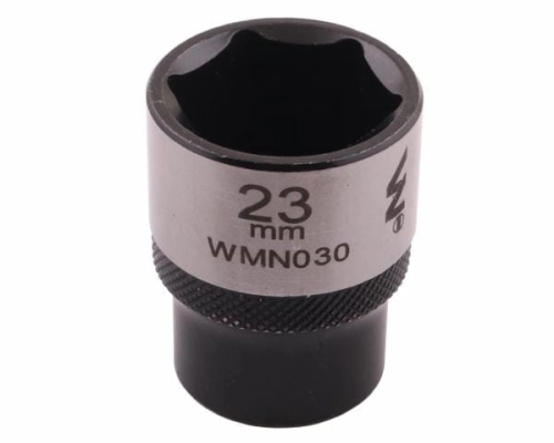 Nasadka sześciokątna 1/2". 23 mm. CrV50BV30. DIN 3124. Waryński-68843