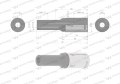 Nasadka sześciokątna 1/2". 8 mm. długa. CrV50BV30. DIN 3124. Waryński-68865