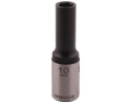 Nasadka sześciokątna 1/2". 10 mm. długa. CrV50BV30. DIN 3124. Waryński-68871