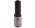 Nasadka sześciokątna 1/2". 12 mm. długa. CrV50BV30. DIN 3124. Waryński-68881