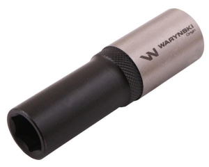 Nasadka sześciokątna 1/2". 14 mm. długa. CrV50BV30. DIN 3124. Waryński