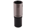 Nasadka sześciokątna 1/2". 19 mm. długa. CrV50BV30. DIN 3124. Waryński-68961