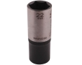 Nasadka sześciokątna 1/2". 22 mm. długa. CrV50BV30. DIN 3124. Waryński-68975