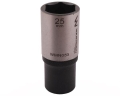 Nasadka sześciokątna 1/2". 25 mm. długa. CrV50BV30. DIN 3124. Waryński-68985