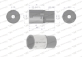 Nasadka sześciokątna 1/2". 32 mm. długa. CrV50BV30. DIN 3124. Waryński-69031