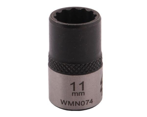 Nasadka dwunastokątna 3/8". 11 mm. CrV50BV30. DIN 3124. Waryński-68907