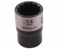 Nasadka dwunastokątna 3/8". 14 mm. CrV50BV30. DIN 3124. Waryński-68919