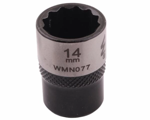 Nasadka dwunastokątna 3/8". 14 mm. CrV50BV30. DIN 3124. Waryński-68919
