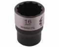Nasadka dwunastokątna 3/8". 16 mm. CrV50BV30. DIN 3124. Waryński-68929